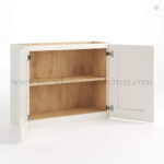 Charleston White Raised Panel 24" H Double Door Wall Cabinet - Image 2