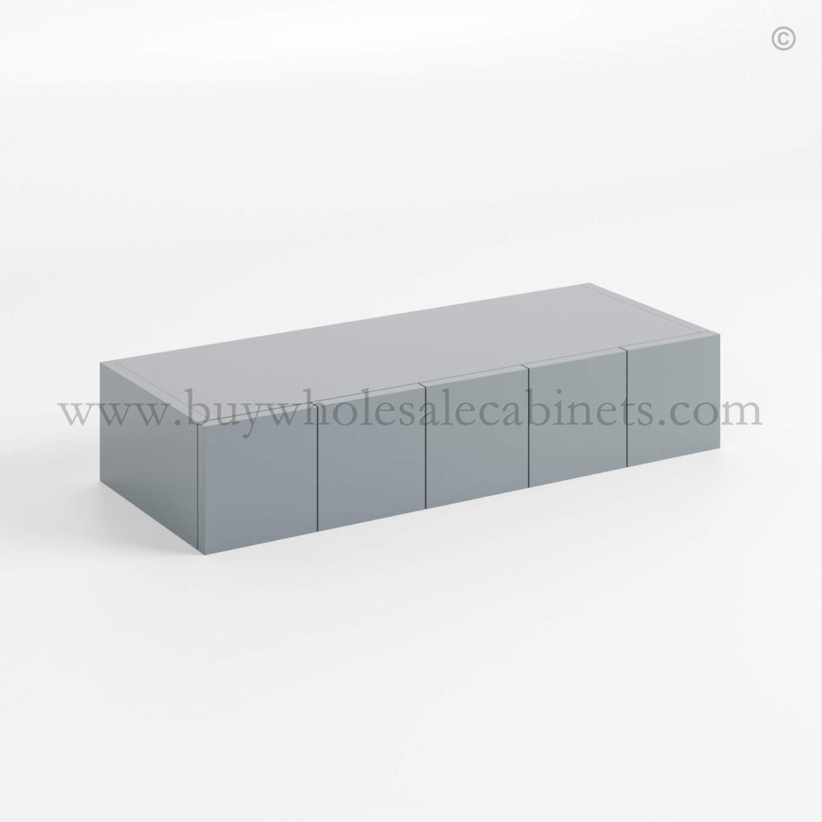 Gray Shaker Wall Spice Drawer