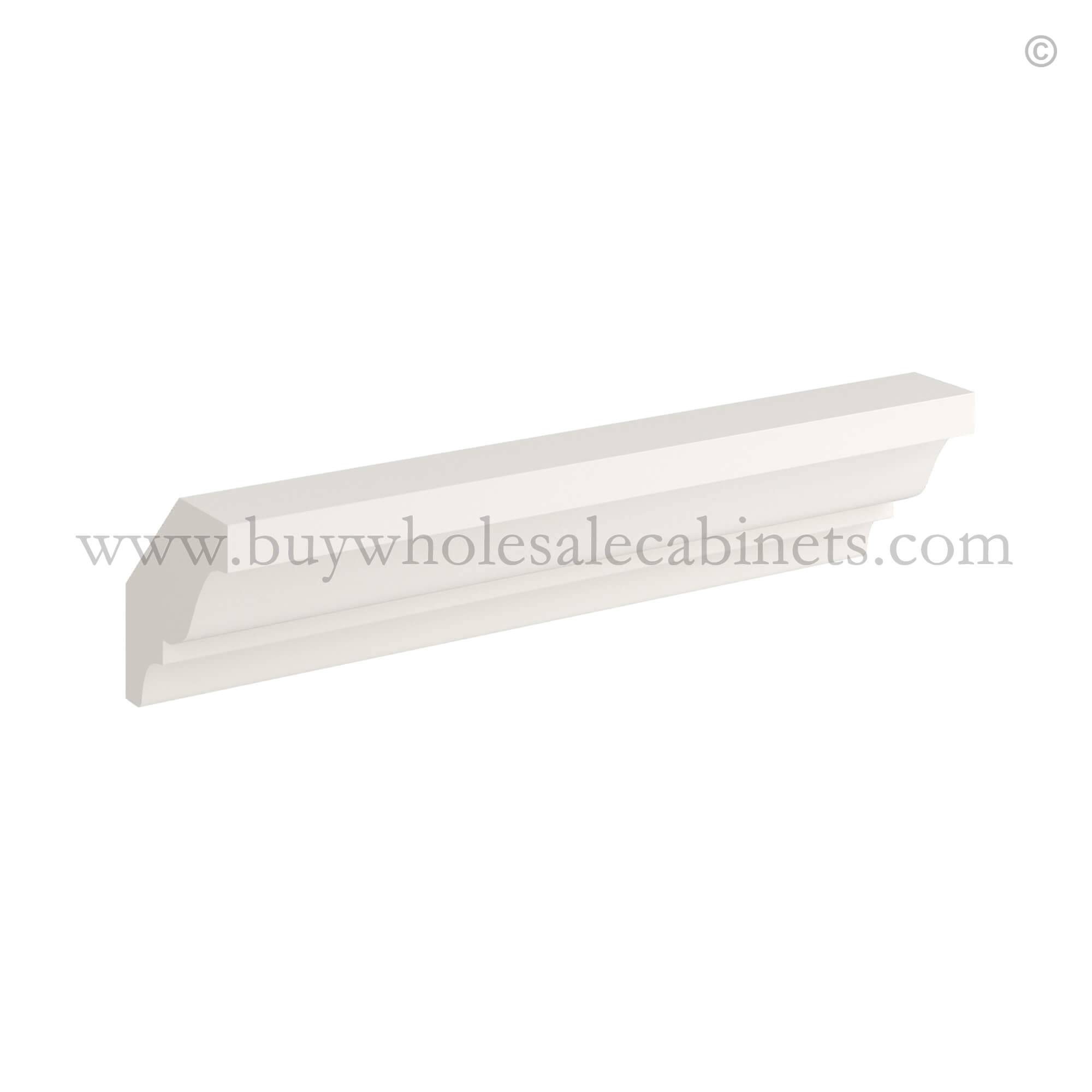 FFF Charleston White Raised Panel Crown Moulding - Image 1