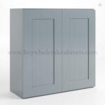 Gray Shaker 30" H Double Door Wall Cabinet