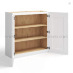 White Shaker 30" H Double Door Wall Cabinet - Image 2