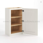 Charleston White Raised Panel 36" H Single Door Wall Cabinet - Image 2