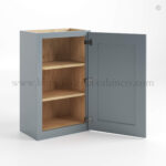 Gray Shaker 30" H Single Door Wall Cabinet - Image 2