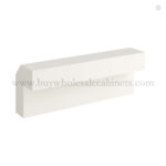 Charleston White Raised Panel Angle Light Rail Moulding