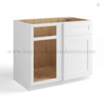 White Shaker Blind Corner Base Cabinet (L/R interchangeable)