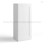 White Shaker 42" H Single Door Wall Cabinet