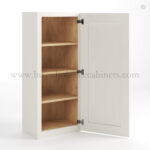 Charleston White Raised Panel 42" H Single Door Wall Cabinet - Image 2