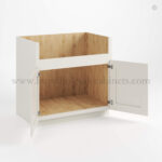 Charleston White Raised Panel Farmhouse Sink Base - Image 2