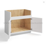 White Shaker Farmhouse Sink Base - Image 2