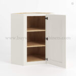 Charleston White Raised Panel 24" Diagonal Corner Wall Cabinet - Image 2