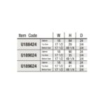 Gray Shaker 18" W Two Single Door Utility Pantry Cabinet - Image 4