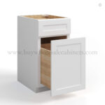 White Shaker Trash Base Cabinet - Image 2