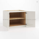 Charleston White Raised Panel 24" H Refrigerator Wall Cabinet 24" Deep - Image 2