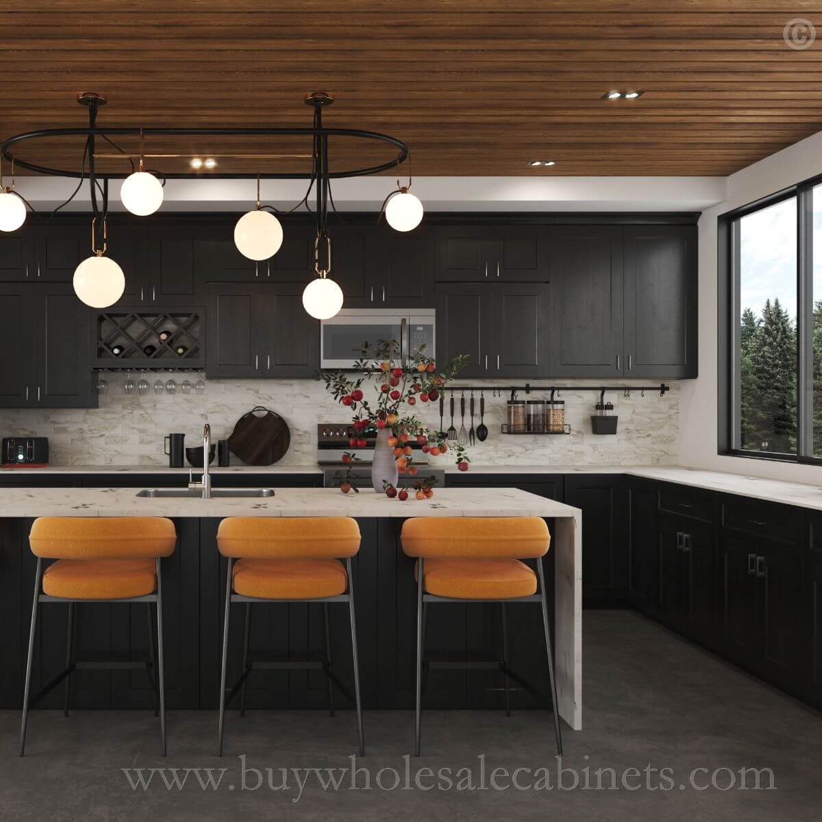 black kitchen cabinets, wholesale cabinets, rta cabinets