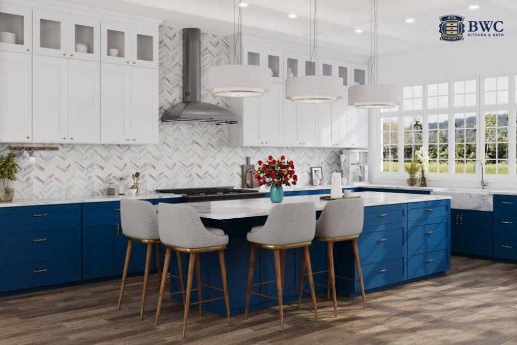 navy blue kitchen cabinets ideas