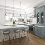 shaker gray cabinets