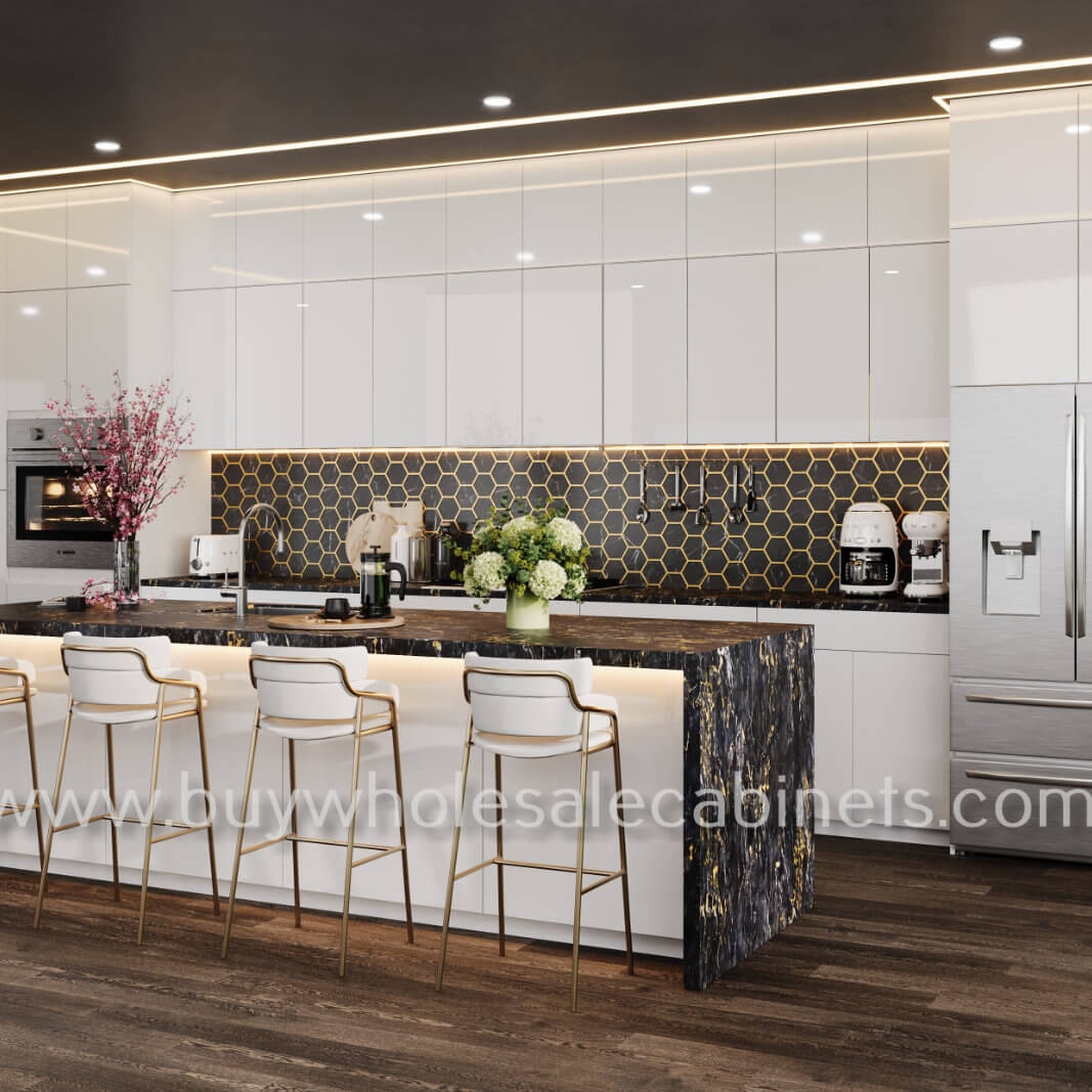 frameless cabinets, high gloss cabinets, rta cabinets