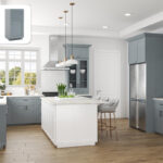 gray kitchen, rta kitchen