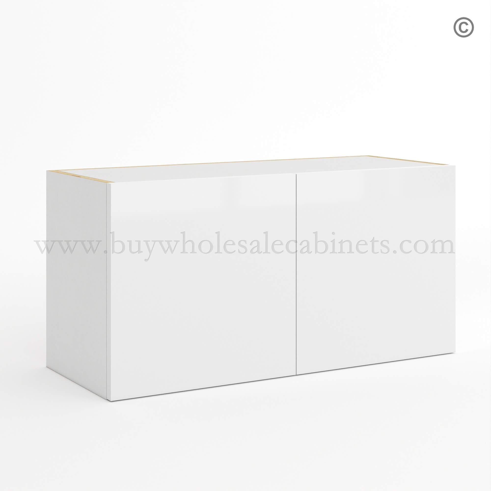 5-frameless-high-gloss-white-wall-cabinet-double-doors-15_h-closed Stove Bridge Cabinet 15H, rta cabinets, white wall cabinets