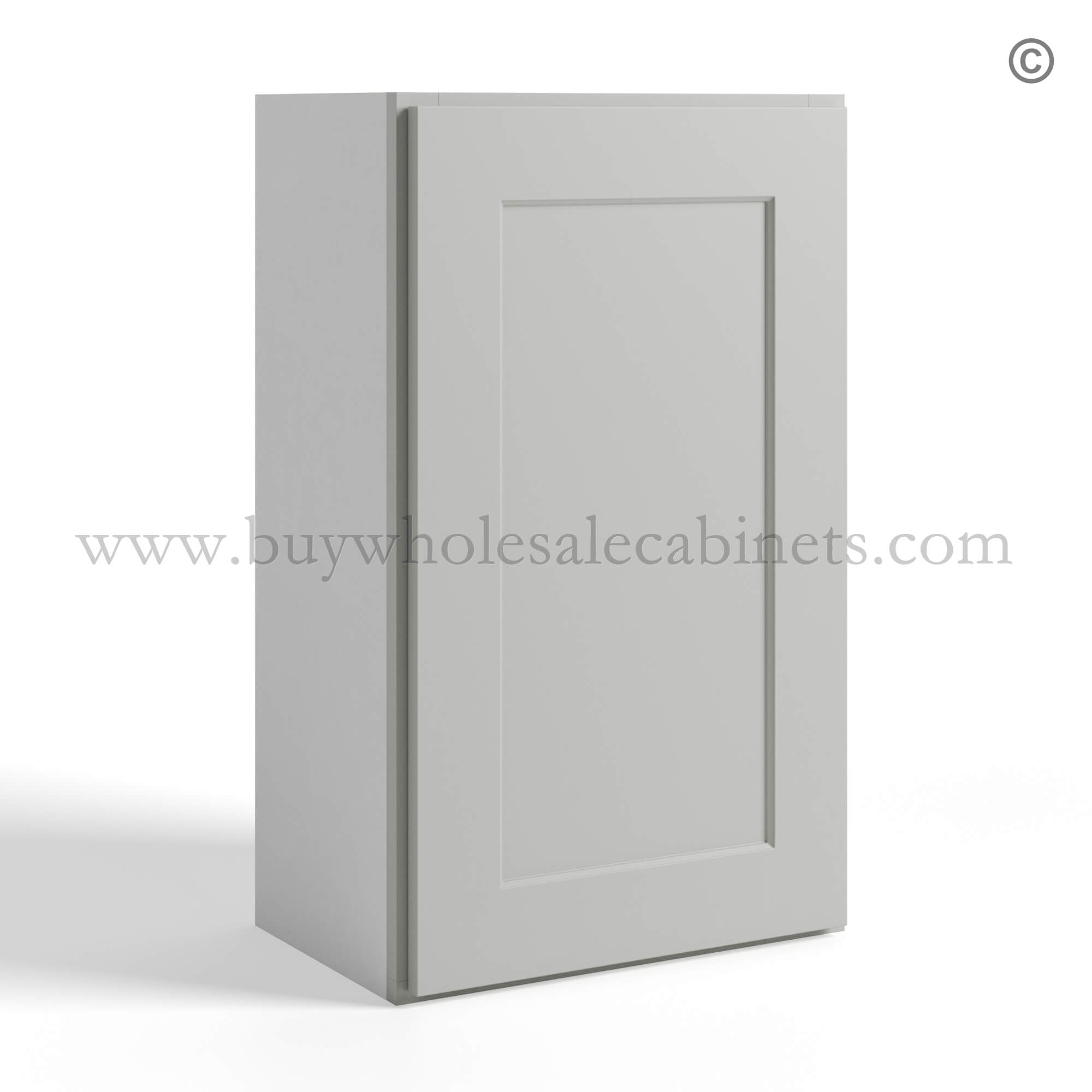 30 dorian-gray-shaker-wall-cabinets-30-H-with-single-door-closed (1) Dorian Gray Shaker Single Door Wall Cabinet, rta cabinets, wholesale cabinets