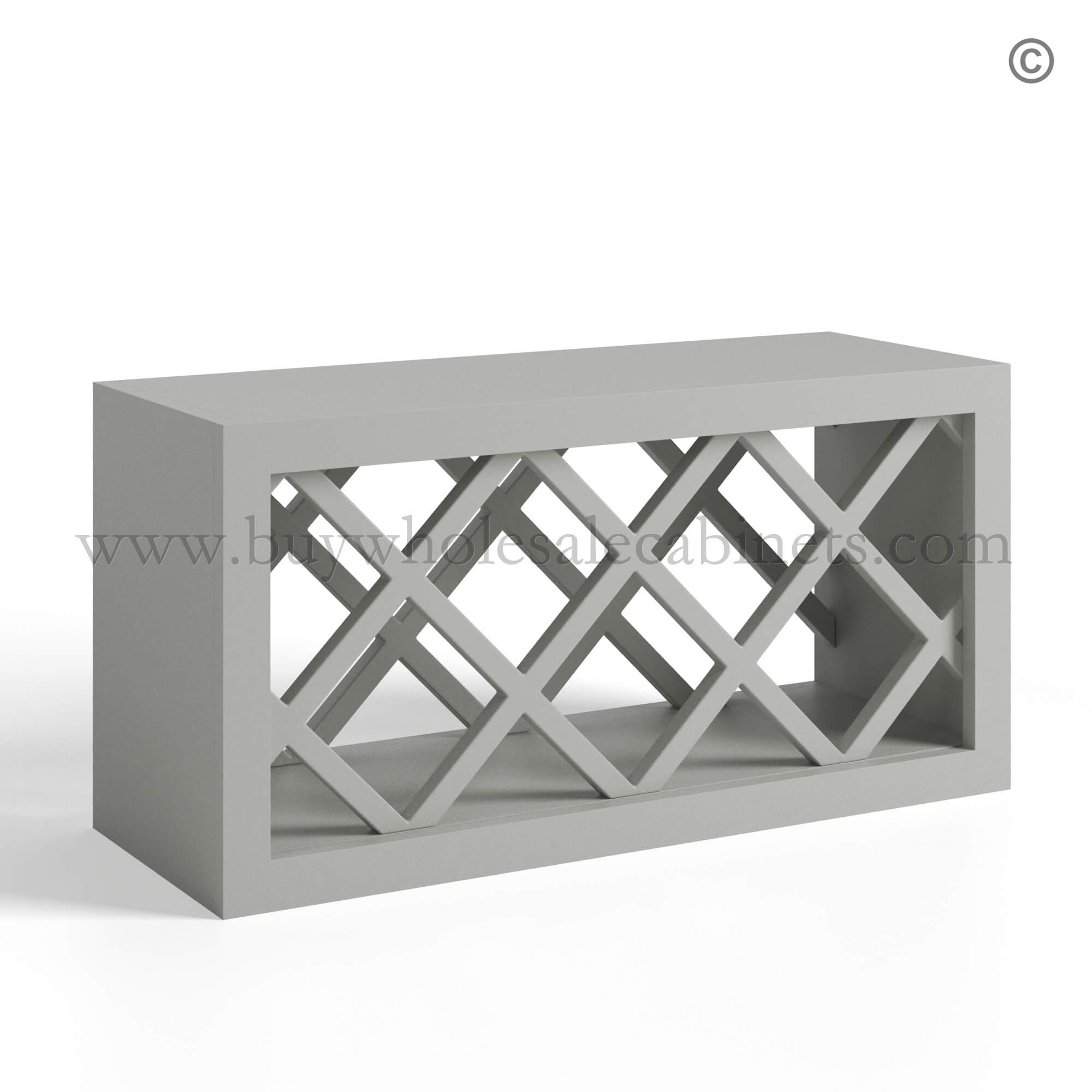 Dorian Gray Shaker Wall Wine Rack, dorian gray cabinets, rta cabinets, wholesale cabinets