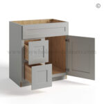 Dorian Gray Shaker Vanity Sink Base Combo 30"W - Image 2