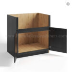 Charcoal Black Shaker Farm House Sink Base Cabinet - Image 2