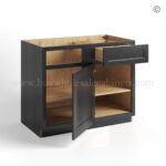 Charcoal Black Shaker Base Blind Corner Cabinet - Image 2