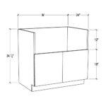 DOOR FARM SINK BASE CABINET