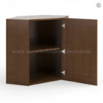 Frameless Classic Chestnut 24" Wide Wall Diagonal Door - 1 Door, 1 Shelf - Image 2