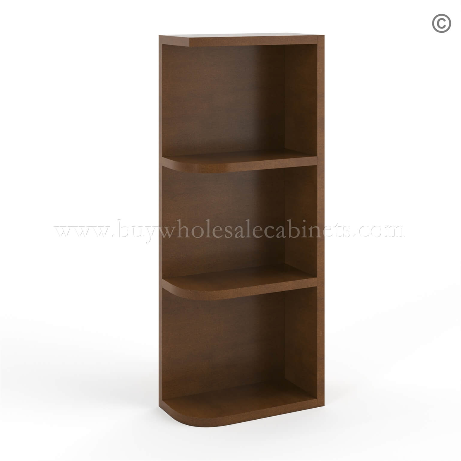 43-maduro-open-end-wall-shelf-30 Frameless Classic Chestnut Wall Open End Shelf