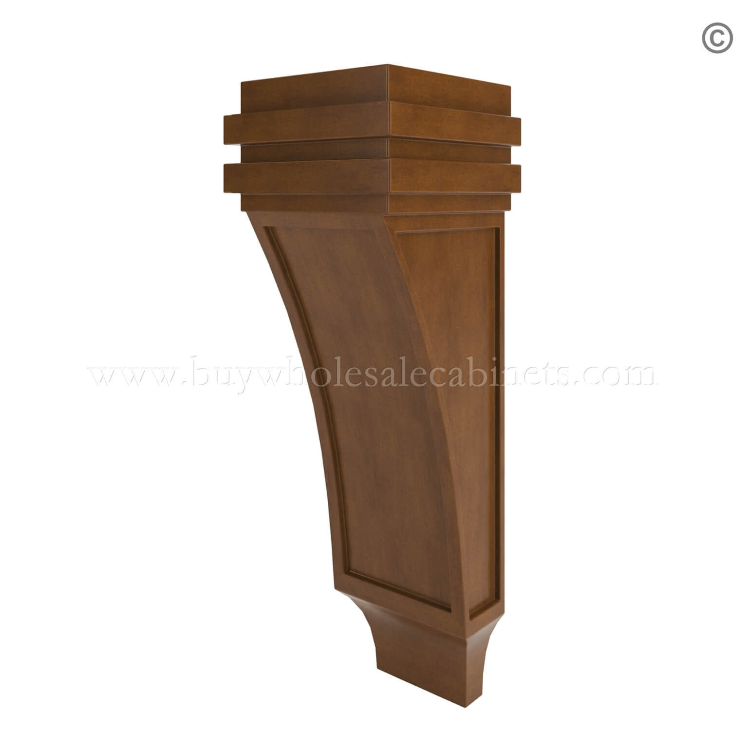 Frameless Classic Chestnut Corbel Medium