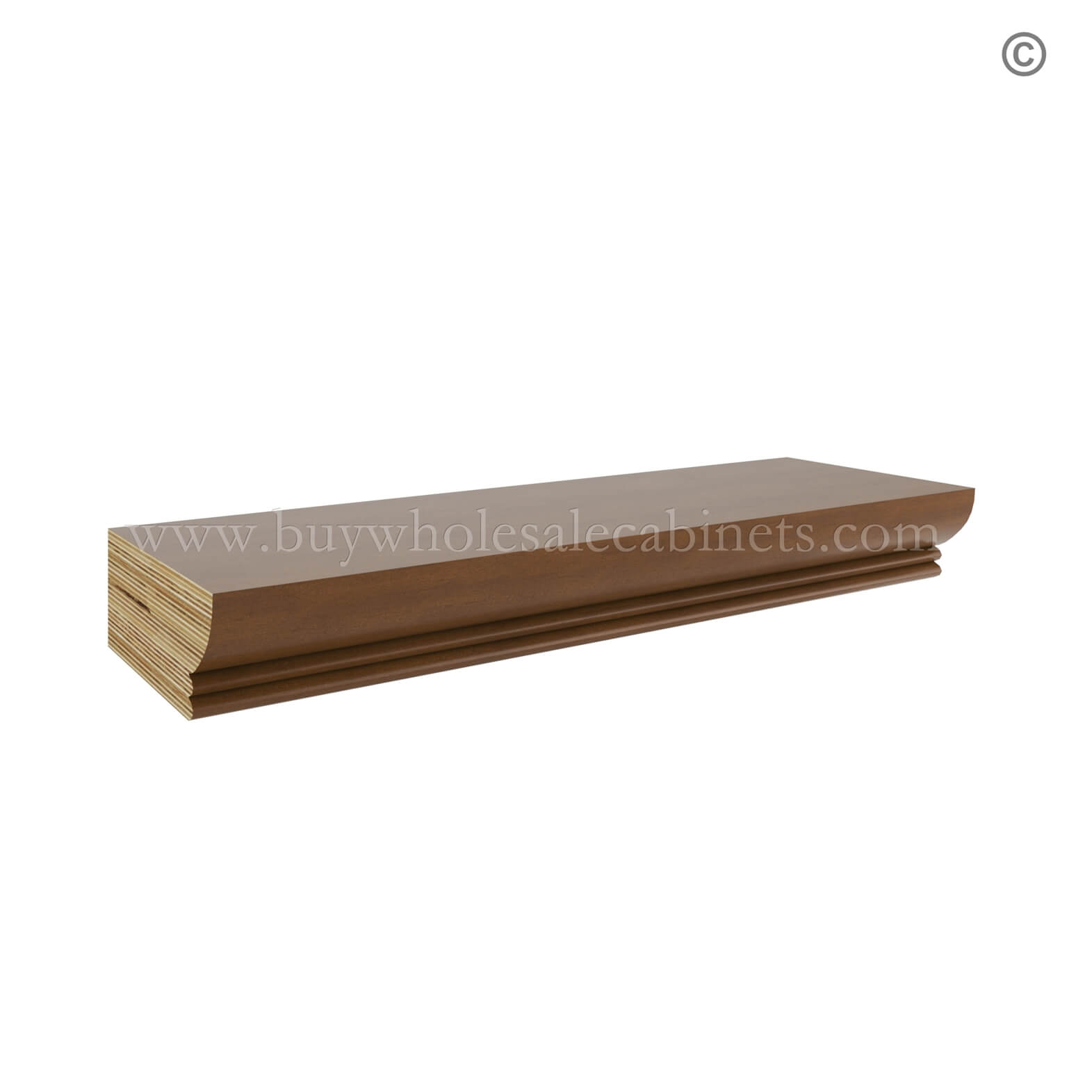 Frameless Classic Chestnut Ogee Molding