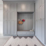 Frameless Graphite Gray Wall Mullion Door 42"H - 2 Door 3 Shelves - Glass And Clips Not Included. - Image 9