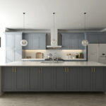Frameless Graphite Gray Wall Mullion Door 42"H - 2 Door 3 Shelves - Glass And Clips Not Included. - Image 7
