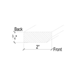 Pearl White Counter Top Edge Molding