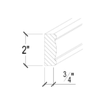 Pearl White Light Rail Molding
