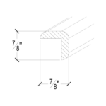 Pearl White Outside Corner Molding