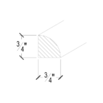 Pearl White Quarter Round Molding