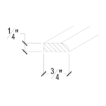 Pearl White Scribe Molding