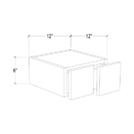 Pearl White Wall Small Drawers with 2 Drawers