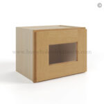 Treasure Chest Shaker 12 H Single Door Wall Cabinet with Glass Door