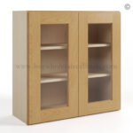 Treasure Chest Shaker 30 H Double Door Wall Cabinet with Glass Door