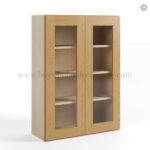 Treasure Chest Shaker 42 H Double Door Wall Cabinet with Glass Doors