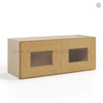 Treasure Chest Shaker 12 H Double Door Wall Cabinet with Glass Doors