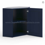 Frameless Oxford Blue 24" Wide Wall Diagonal Door - 1 Door, 1 Shelf - Image 2