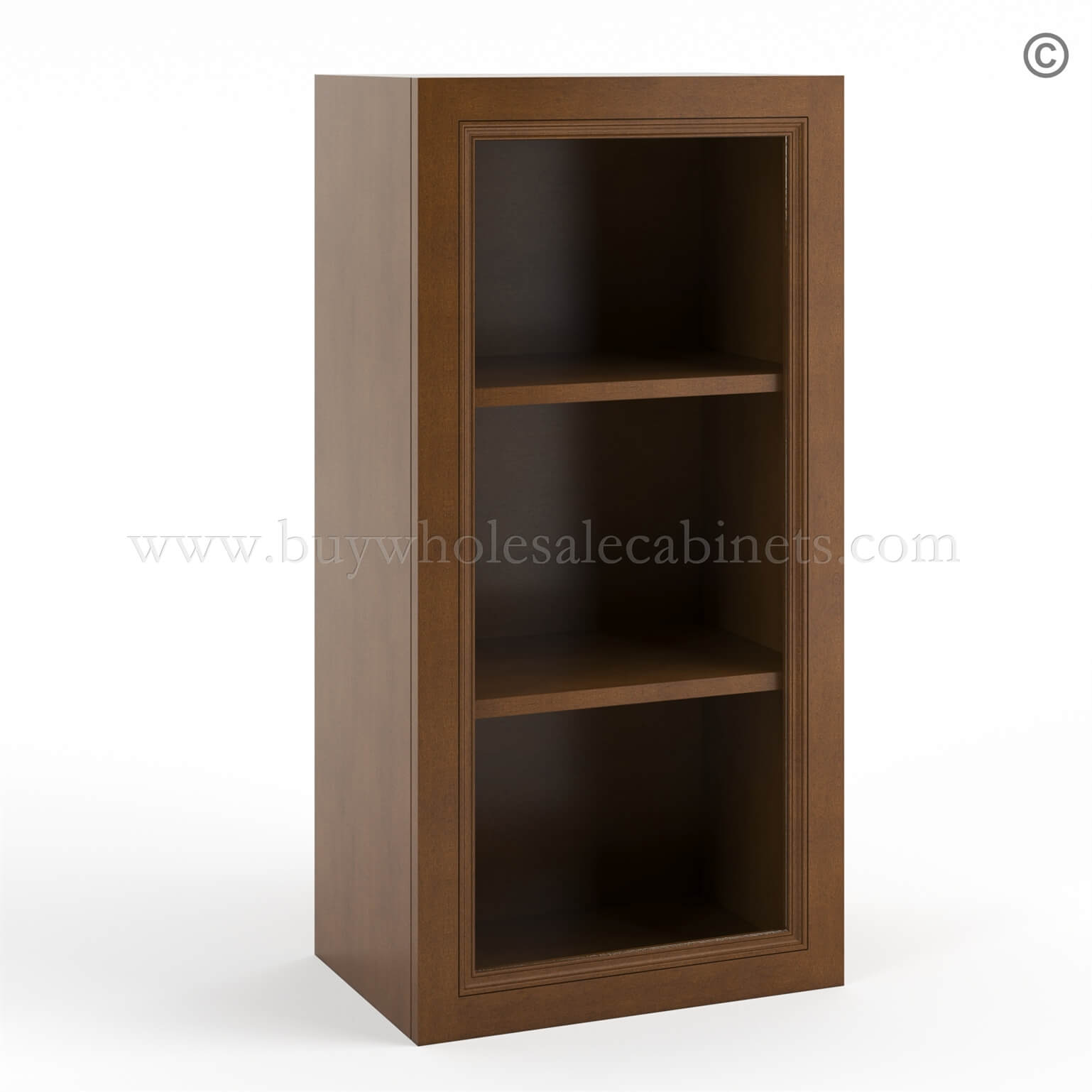 Frameless Classic Chestnut Wall Mullion Door