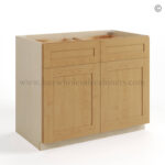 Treasure Chest Shaker Base Cabinet with Double Doors and Drawers