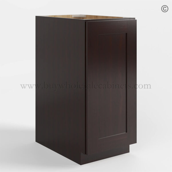 Shaker Espresso Base Cabinet Single Door Full Height