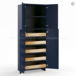 Frameless Oxford Blue Roll Out Tray - (Included Full Extension Track) - Image 3